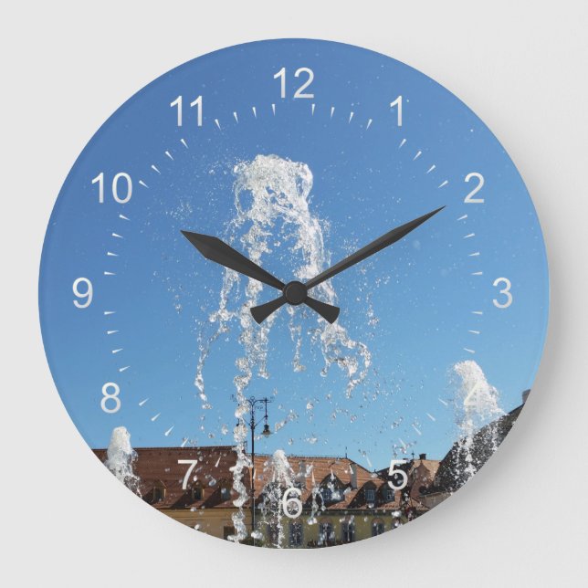 Reloj Redondo Grande central square artesian (Anverso)