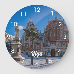 Reloj Redondo Grande Centro histórico de Riga, Letonia