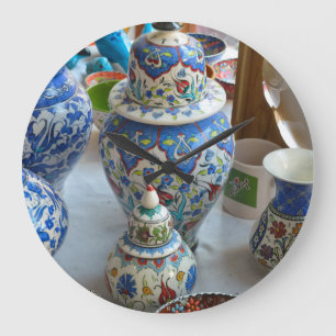 Reloj Redondo Grande Cerámica turca