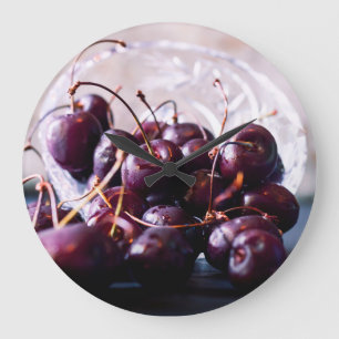 Reloj Redondo Grande Cerezas