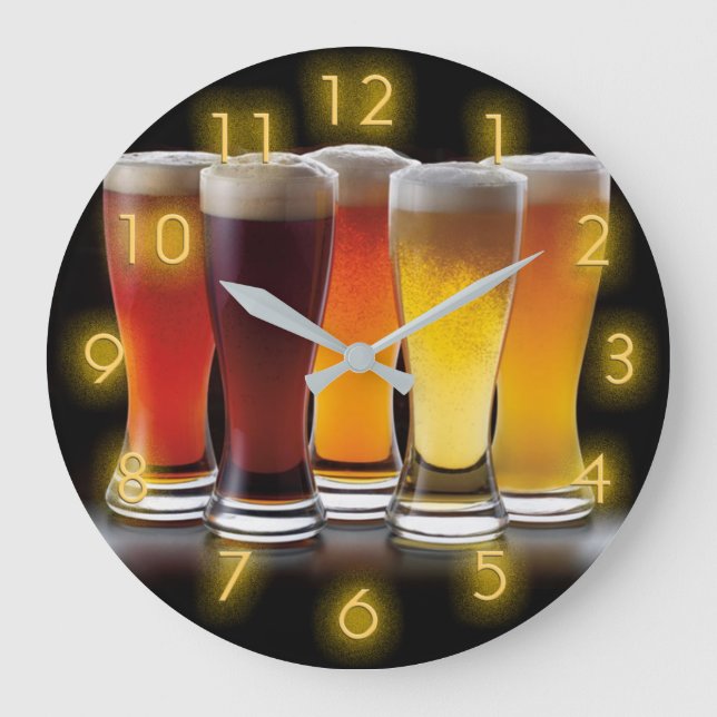 Reloj Redondo Grande Cerveza (Anverso)