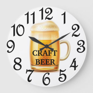 Reloj Redondo Grande Cerveza Artesanal