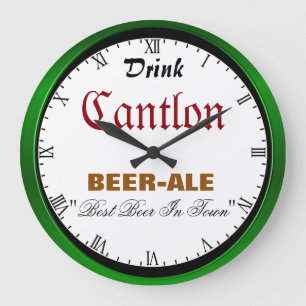 Reloj Redondo Grande Cerveza de Cantlon