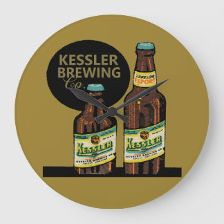 Reloj Redondo Grande Cerveza de la exportación de Kessler