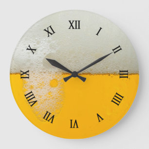 Reloj Redondo Grande Cerveza fresca fría