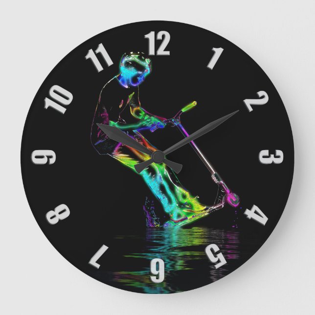 Reloj Redondo Grande Charco que salta - campeón de la vespa (Anverso)