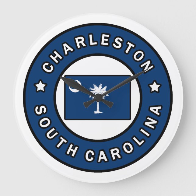 Reloj Redondo Grande Charleston Carolina del Sur (Anverso)