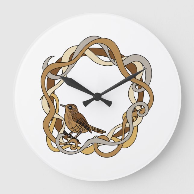 Reloj Redondo Grande Charrúa de bosque (Anverso)