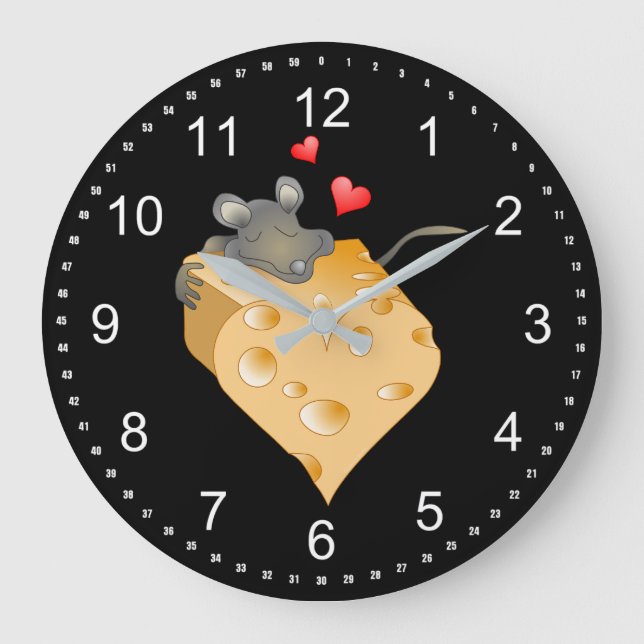 Reloj Redondo Grande Cheesy Valentine (Anverso)