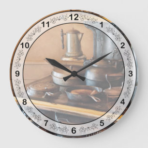 Reloj Redondo Grande Chef - Cocinero - Desayuno en casa de mi bisabuela