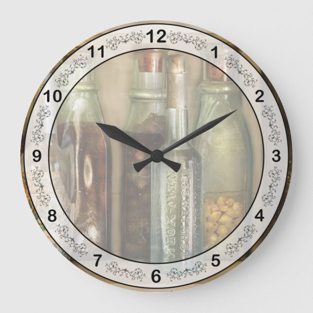 Reloj Redondo Grande Chef - Comida - Los Ingredientes (Anverso)