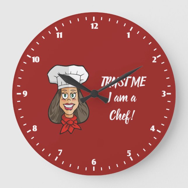 Reloj Redondo Grande Chef femenino (Anverso)