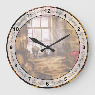 Reloj Redondo Grande Chef - Fregadero - Una cocina bastante antigua