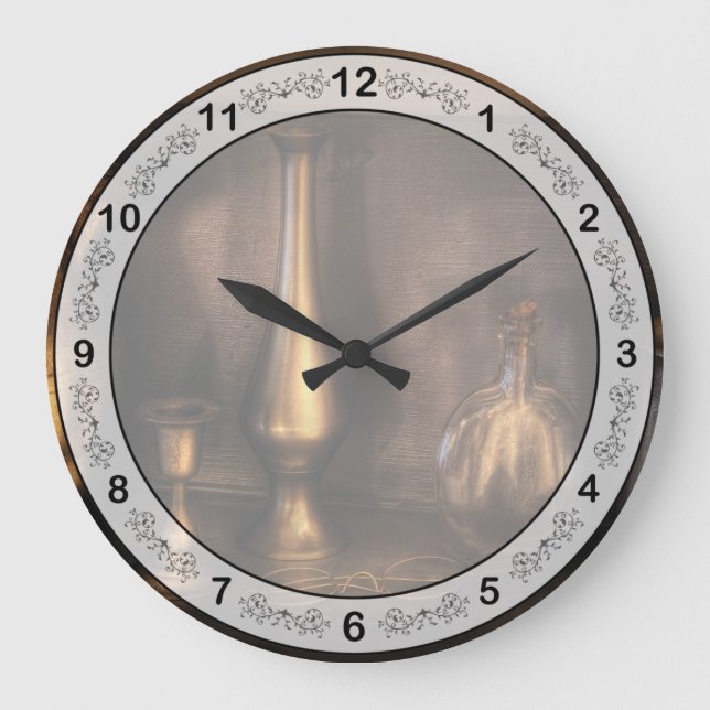 Reloj Redondo Grande Chef - Té - Tetera (Anverso)