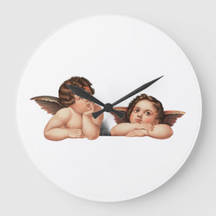 Reloj Redondo Grande Cherubs