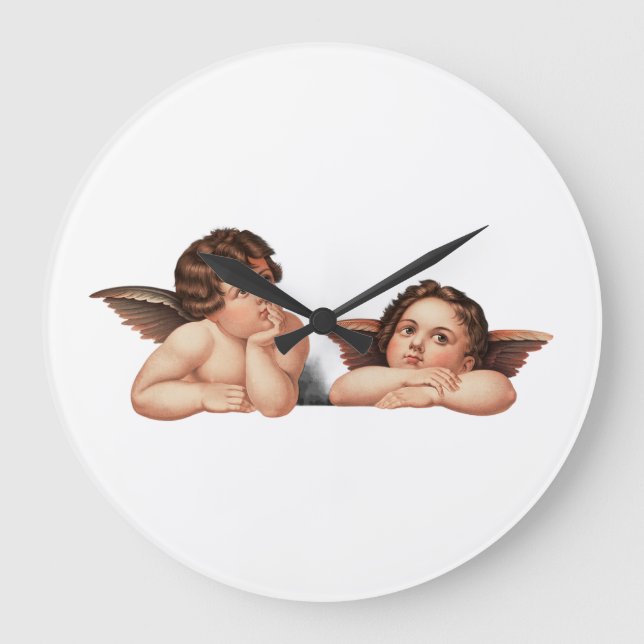Reloj Redondo Grande Cherubs (Anverso)