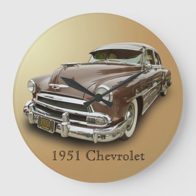 RELOJ REDONDO GRANDE CHEVROLET DE 1951 (Anverso)