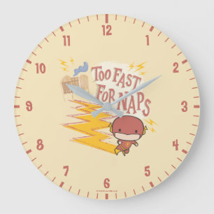 Reloj Redondo Grande Chibi Flash   Too Fast For Naps
