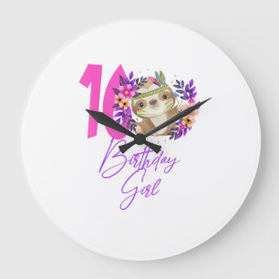 Reloj Redondo Grande Chica Cumpleañera De 16 Años Lindo Cumpleaños 16 P