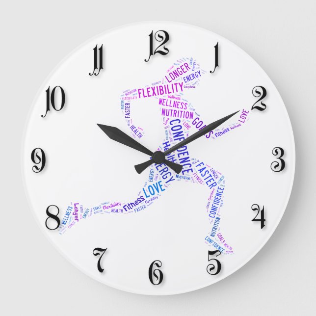 Reloj Redondo Grande Chica en ejecución (Anverso)
