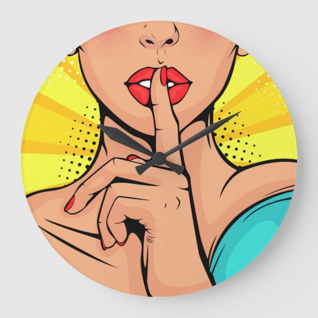 Reloj Redondo Grande Chica Gossip (Anverso)