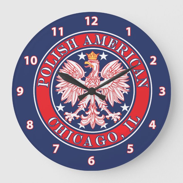 Reloj Redondo Grande Chicago Illinois (Anverso)
