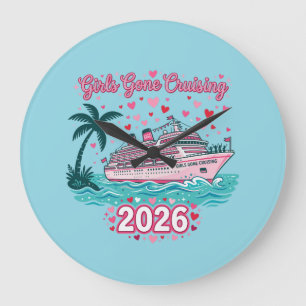 Reloj Redondo Grande Chicas de Crucero 2026 Fiesta de Vacaciones Crucer