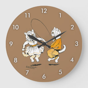 Reloj Redondo Grande Chicas y niños, Louis Wain