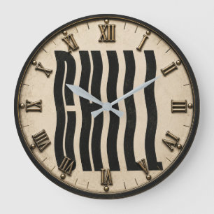 Reloj Redondo Grande Chill Typography Modern Minimalist
