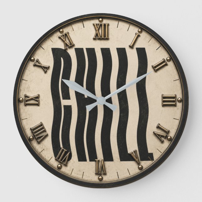Reloj Redondo Grande Chill Typography Modern Minimalist (Anverso)