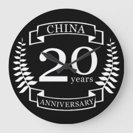 Reloj Redondo Grande China 20 años del aniversario tradicional de los b