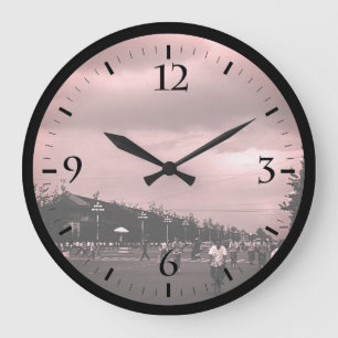 Reloj Redondo Grande China Antigua calle Pekín plaza Tiananmen Grande