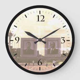 Reloj Redondo Grande China Antigua Plaza Tiananmen Pekín Reloj Grande