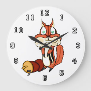 Reloj Redondo Grande Chipmunk con tuerca