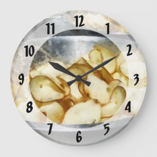 Reloj Redondo Grande Chips de patata fresca