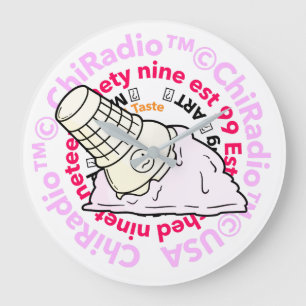 Reloj Redondo Grande CHIRadio LLC iceCream gorra