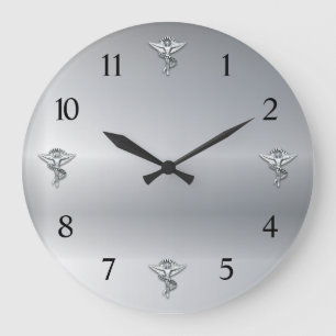 Reloj Redondo Grande Chiropractico Emblema Quiropráctico Reloj grande