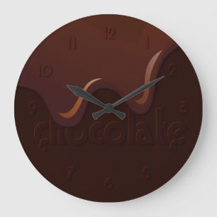 Reloj Redondo Grande Chocolate goteo