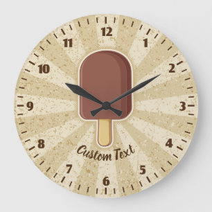 Reloj Redondo Grande Chocolate Ice Cream Stick