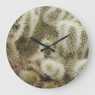 Reloj Redondo Grande Cholla saltando Cactus Foto