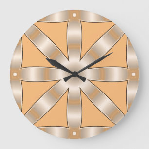 Reloj Redondo Grande Choose Any Color Repeated Star Pattern Large Clock