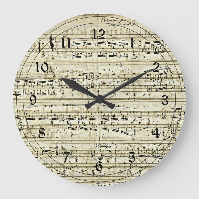 Reloj Redondo Grande Chopin - Polonaise (Anverso)