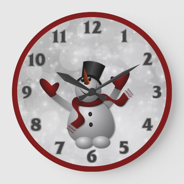 Reloj Redondo Grande Christmas  (Anverso)