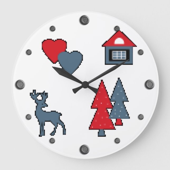 Reloj Redondo Grande Christmas decorations (Anverso)