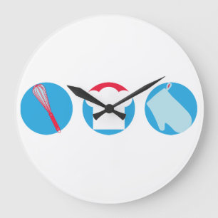 Reloj Redondo Grande Chucherías de la cocina