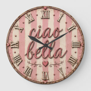 Reloj Redondo Grande Ciao Bella Italian Kitchen Rustic Farmhouse