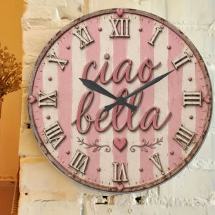 Reloj Redondo Grande Ciao Bella Italian Kitchen Rustic Farmhouse