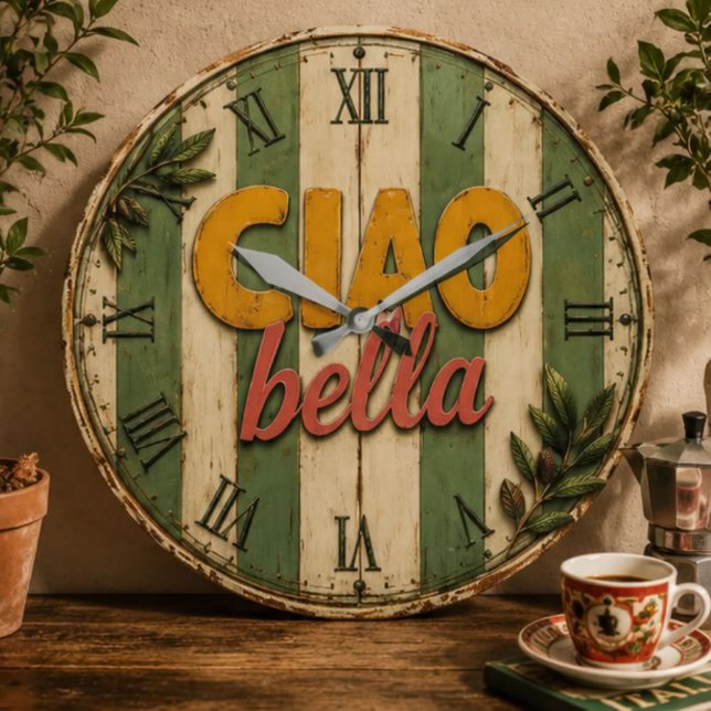 Reloj Redondo Grande Ciao Bella Italian Rustic Kitchen (Subido por el creador)