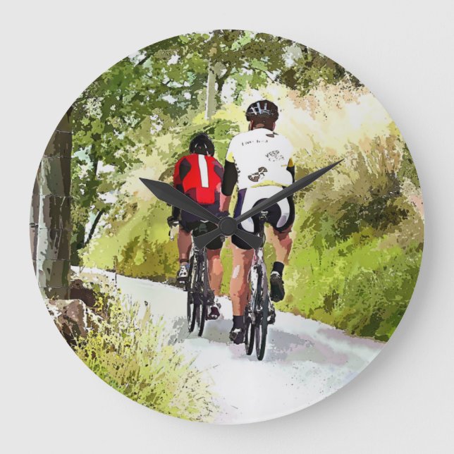 RELOJ REDONDO GRANDE CICLISMO (Anverso)