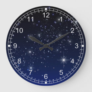 RELOJ REDONDO GRANDE CIELO NOCTURNO